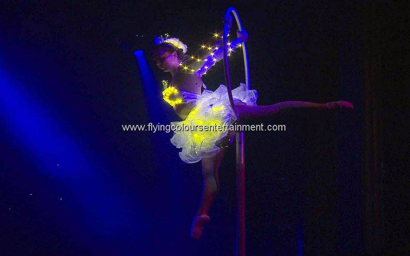 Glow LED Light Aerial Acrobats
